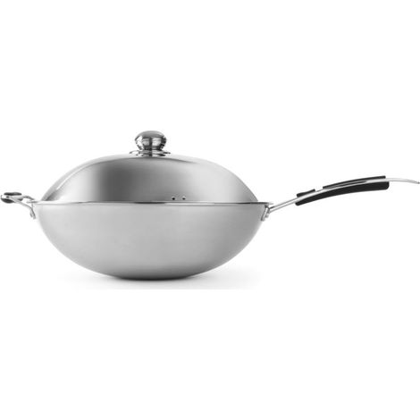 Padella wok a induzione per piano cottura a induzione 36 cm - Hendi 239773 (1/3)