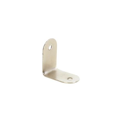 HQ-Power Arruarios de esquina, en forma de L, 19 x 32 mm x 90 °, para gabinete de altavoces, 10 piezas, metal blanco