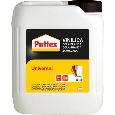 COLLA VINILICA UNIVERSALE PATTEX COLLA TIPO VINAVIL PER LEGNO – 5 kg (1/5)