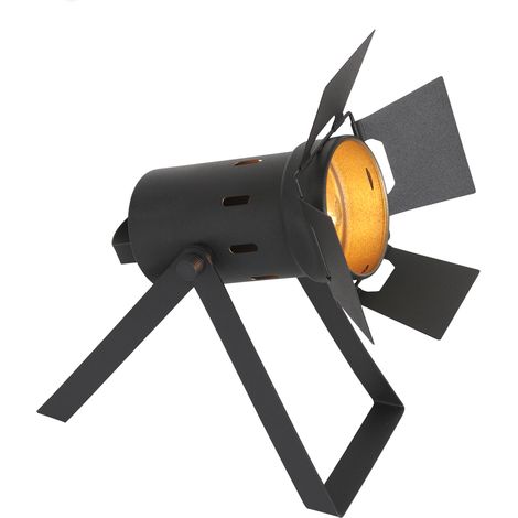 Mexlite - lámpara de mesa - Carree - negro - metal - E27 - 3380ZW