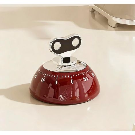 Timer da cucina magnetico meccanico da 60 minuti, sveglia con conto alla rovescia visivo per cucinare e gestire il tempo (1/4)