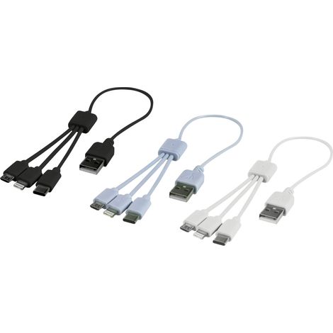 Ladekabel 3in1 USB für Smartphones Ladegeräte & Powerstationen