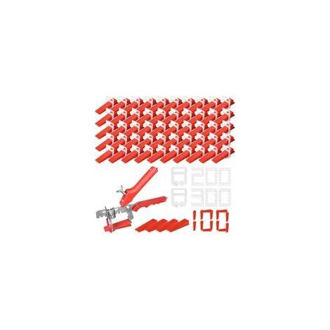 Ventouses carrelage et croisillons autonivelants, 100 pièces, pour installation de carrelage, avec pince (1/5)