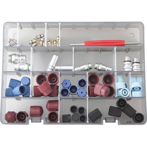 Coffret maintenance des climatisations avec obus/raccords/bouchons - AC 4034 - CLAS Equipements