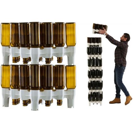 PIANO SCOLABOTTIGLIE MODULARE PZ.2 SCOLA BOTTIGLIA VINO BIRRA LAVAGGIO (1/2)