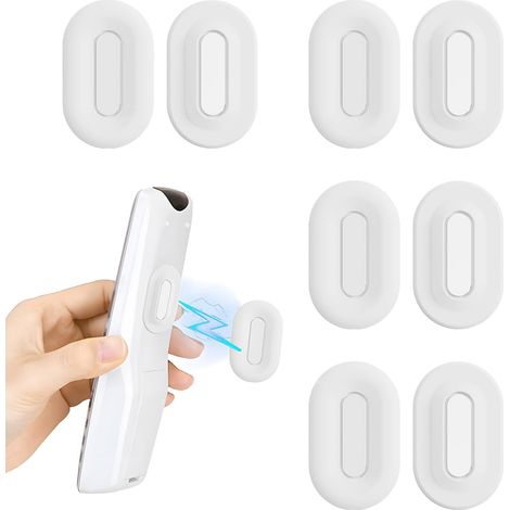 4 Pièces Support Telecommande Mural, Supports Magnétique pour Télécommande, No Drilling Required support de télécommande supports telecommandes Mural pour Télévision, Ventilateur, Climatisation