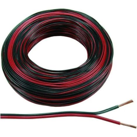 PIATTINA ELETTROCAMPANIA ROSSO/NERO 2x0.75 MMQ