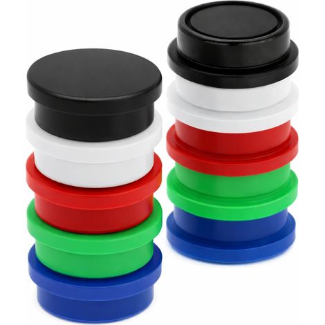 Imanes para pizarra blanca 20 mm - Surtido - 10 piezas