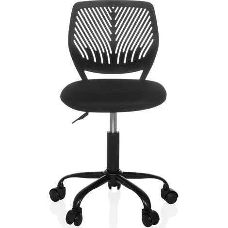 Chaise de bureau pour enfant / chaise pour enfant KID QB Tissu noir hjh OFFICE
