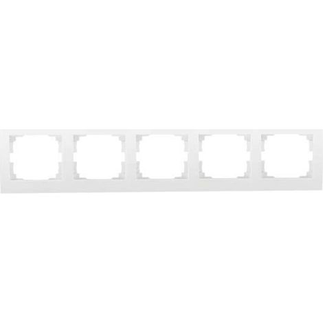 Marco horizontal quíntuple, blanco, madera, Kanlux 25121 (1/2)