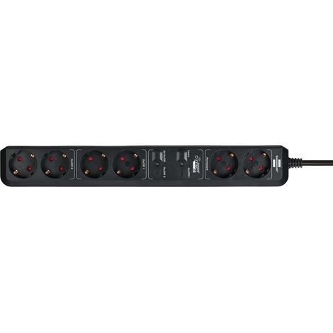 Brennenstuhl 1159760936 intelligente Steckdosenleiste 6 Steckdosen 1,5 m Schwarz (1/5)