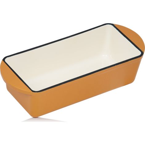 Mahlzeit Casseruola in ghisa Meal quadrata 1,6 litri Sunny Orange Adatta all'induzione, con 2 manici (1/5)