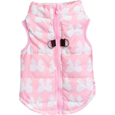 Veste d'hiver pour animaux de compagnie - Manteau chaud pour petit chien avec fermeture éclair - Chihuahua - Manteau chaud d'hiver pour petit chien (XL, rose) (1/5)