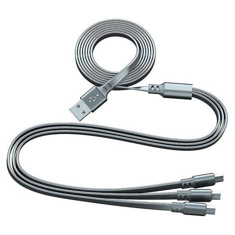 Câble de charge rapide 3 en 1 multi-USB 2.0 Micro USB (1/4)