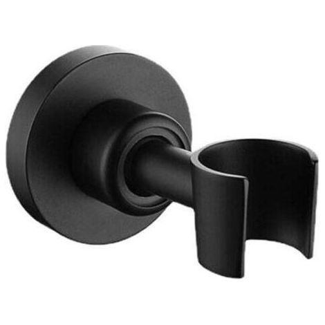 Pair Support de Pommeau de Douche Support Douche Noir en Acier Inoxydable 304 Pour Pommeau de Douche Support Douchette à Main Universel Support de Douche Réglable à 360 ° Avec Vis d'installation (1/4)