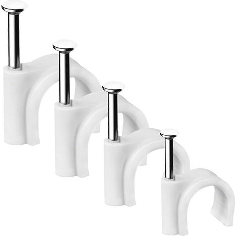 Lot de 400 attaches-câbles rondes, robustes et durables - 4 tailles : 4 mm, 6 mm, 8 mm et 10 mm - Pour ranger vos câbles (1/5)