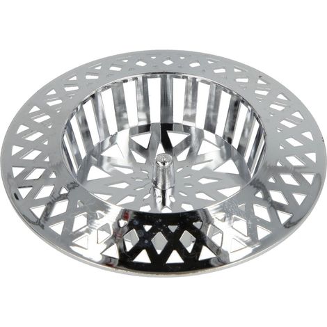 Tamis d’évacuation en plastique chromé diamètre 60 mm