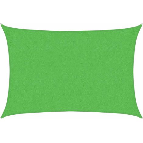 Vela Parasole Telo Ombra Parasole a Vela 160 g/m² Verde Chiaro 2x3 m in HDPE (1/4)