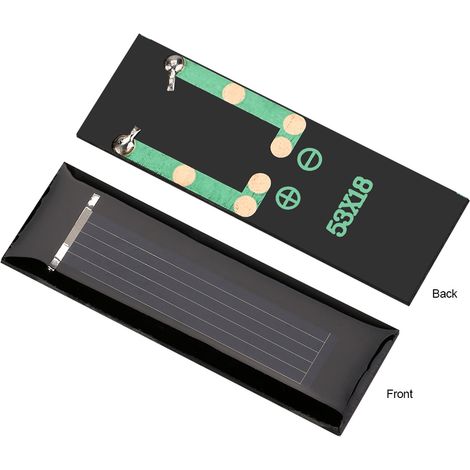 10 pièces 0.5V 100MA Mini panneau solaire polycristallin Portable chargeur de Module d'alimentation bricolage 5318MM (1/5)