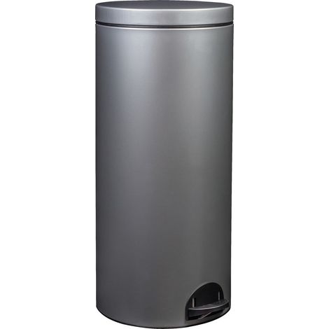 Elora Pedal-Mülleimer 30 Liter Grau - Rossignol