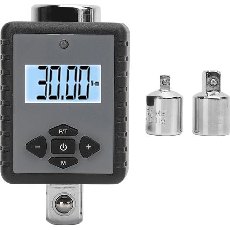 Adaptateur de clé dynamométrique numérique 1/2 po, 17 à 340 N.m, avec avertisseur sonore, convertisseur électronique pour la réparation de voitures et de motos. (1/5)