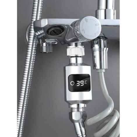 Thermomètre de robinet 2 pièces 1/2, moniteur de température pour eau de douche et toilette bébé (1/4)