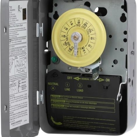 Mechanischer Timer T104, 12/24-Stunden-Timer, 220 V 16 A, Steckernetzteil (1/5)