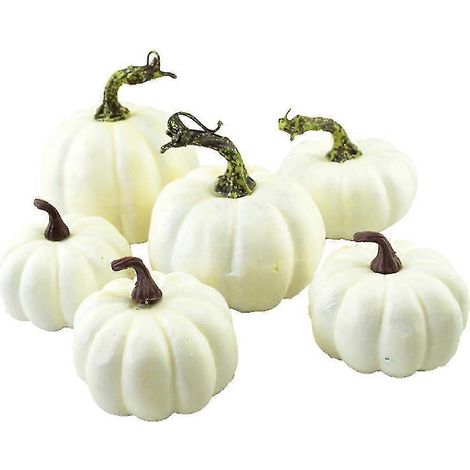 6/8/12 citrouilles artificielles, accessoires de décoration pour la maison, Halloween et Thanksgiving.