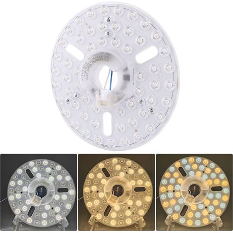 Panneau de Remplacement de Lumière de Ventilateur de Plafond 24W 230V, Kit d'éclairage LED, 3cct 3000K 4000K 6000K (1/5)