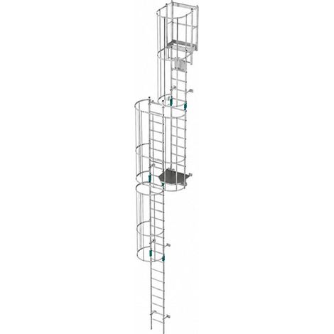 Echelle à crinoline avec trappe - Hauteur à franchir de 8 à 8,45m - CRINO-SF/101-7871 (1/5)