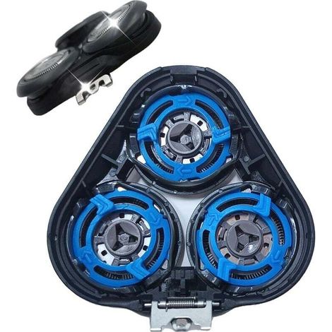 SH50/52 Têtes de Rechange Compatibles avec Philips Serie 5000/6000 (Rasoir Têtes Rondes) Non Compatible avec Modèles Pentagones 5000