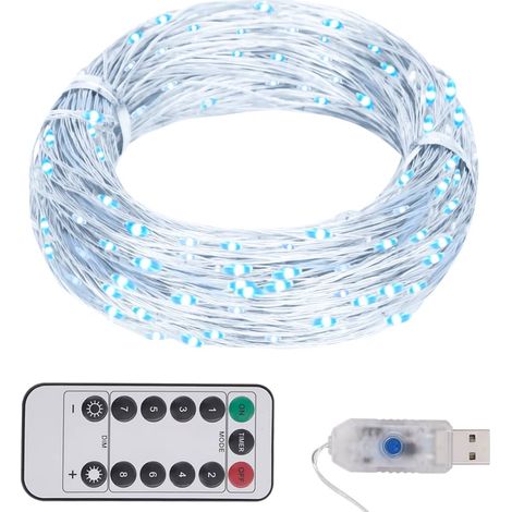Tira de luces con 150 LED blanco frío PVC 15 m vidaXL (1/2)