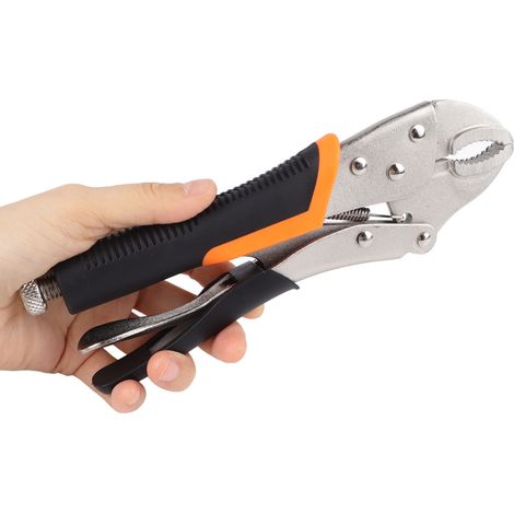 Pinces de serrage 10 pouces réglable pression multifonction manche plastique anti-glisse acier ABS pour entretien bricolage mécanique électronique (1/5)