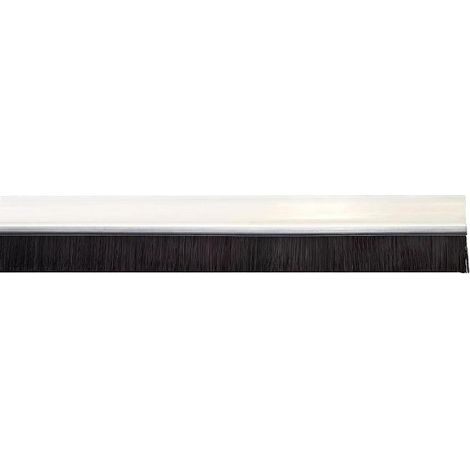 Burlete Puerta Pvc Transparente Con Cepillo 1 Metro (1/2)