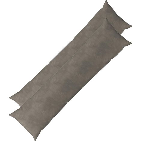 vidaXL Cushion with Pillow HEERLEN 2 pcs Light Grey Velvet (1/5)