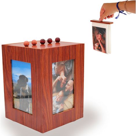 Cornice portafoto a 360° per 100 foto - Twist and Wood (1/4)