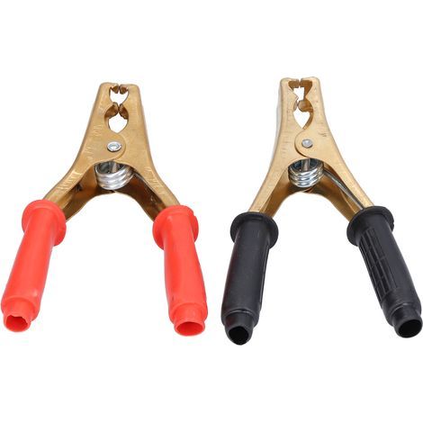 Pince de Batterie de Voiture, Pince de Charge de Batterie Pince de Batterie électrique Rouge Noire pour Laboratoires électroniques et Projets électriques. (1/5)