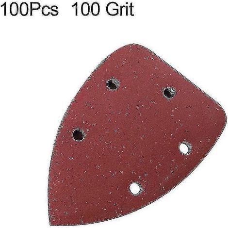 Dreieckiges Schleifpapier zum Polieren und Glätten, Körnung 40–320 – Größe, Farbe: Körnung 100, 100 Stück (1/5)