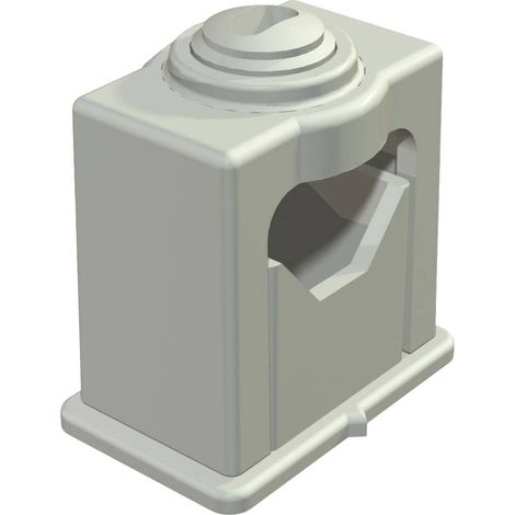 OBO Bettermann Collare ISO a pinza 6-16mm polistirolo grigio chiaro RAL 7035, 2105012