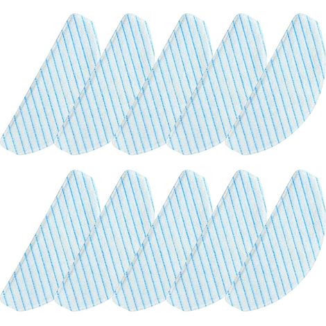 BEBUSINGOTO Paquete de 10 paños sólidos para aspiradora Ecovacs Deebot Ozmo T8 Aivi T8 Max (1/5)