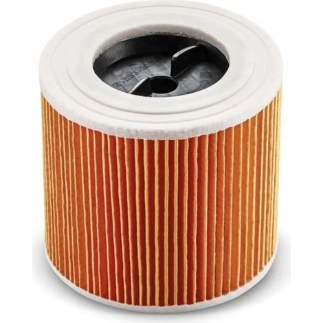 Filtre cartouche KARCHER WD2 / WD3 - Pour aspiration sèche et humide (1/2)