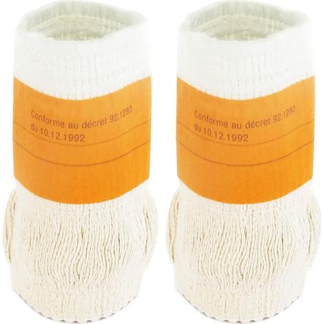 Mèche Poêle à Pétrole - Lot de 2 - Coton Spécial - Combustion Optimisée - Pour Modèles Baya et Kenzai - 165x110x110 mm