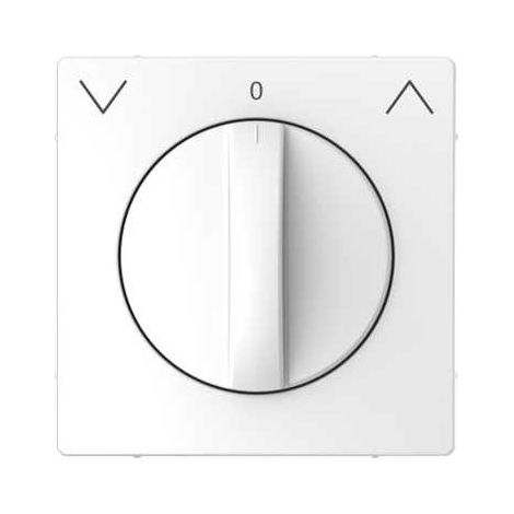 Schneider Electric Merten MTN3875-6035 - Plaque et bouton rotatif pour interrupteur de volet roulant blanc lotus