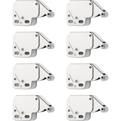 Mini Latch, Spring Latch, Cabinet Door Closet, Stainless Steel Spring Cabinet Locks, Mini Touch Latches for Kitchen Cabinets, Easy to Install (1/5)