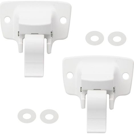 3314067.004B Lot de 2 supports de montage de remorque compatibles avec les pièces d'auvent Dometic/Sunchaser avec 4 joints d'étanchéité Blanc (1/4)