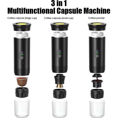 Macchina da caffè portatile, macchina per espresso elettrica 3 in 1, ricaricabile (1/3)