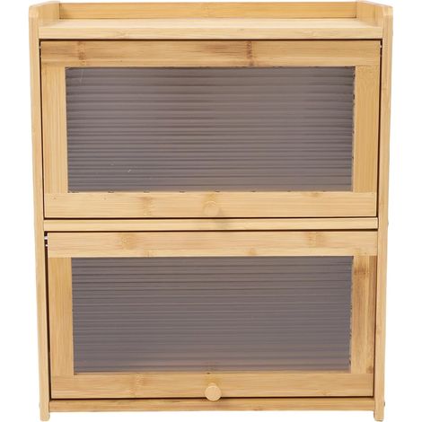 Storage Cabinet, Countertop Modern Storage Cabinet for Kitchens, Living Rooms, Bedroom 42  25  50cm (1/5)