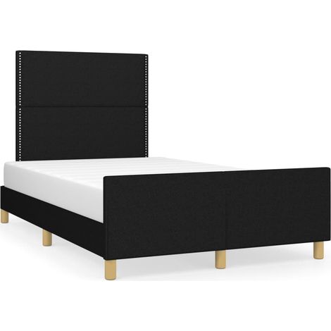 Maison Exclusive - Giroletto senza Materasso Nero 120x190 cm in Tessuto