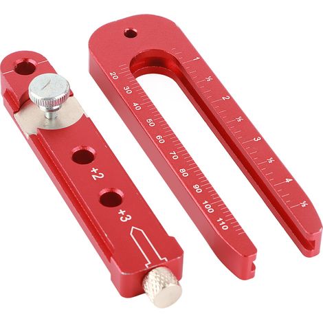Kreislineal aus Aluminiumlegierung (165 mm) für Holzbearbeitung, verstellbares Kreismarkierungswerkzeug aus Metall, Kreismarkierungswerkzeug für technische Anwendungen (1/5)