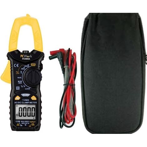 Pinza Amperimetrica 600v Ac/dc  600a Ac/dc Pcwork Pcw05a